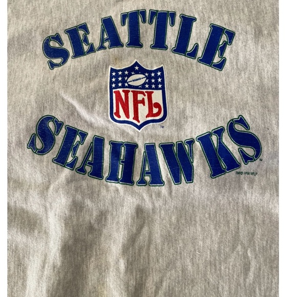 Vintage Seahawks Champion Gray Reverse Weave Sweatshirt - Picture 5 of 7